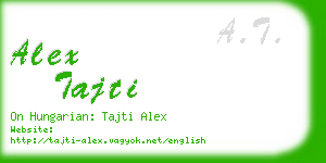 alex tajti business card